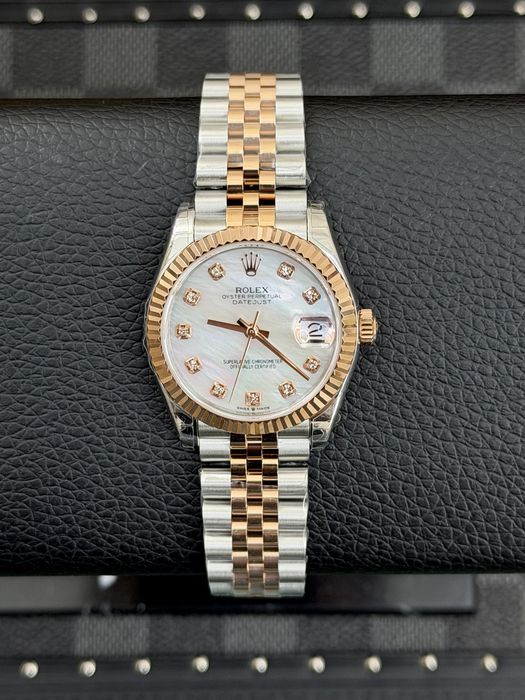 Rolex Date-Just 31 Everose Mother of Pearl Dial