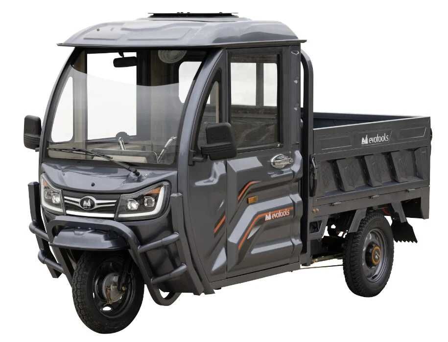 Triciclu Electric Cargo Cabina Inchisa Voinicu TCB1500, Putere maximala 3800 W, Autonomie 60 km, Viteza maxima: 25 km/h