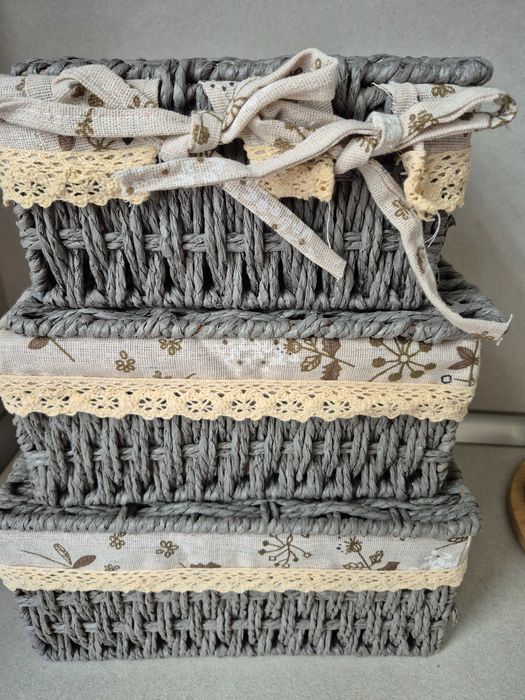 Комплект от 3 кутии за съхранение