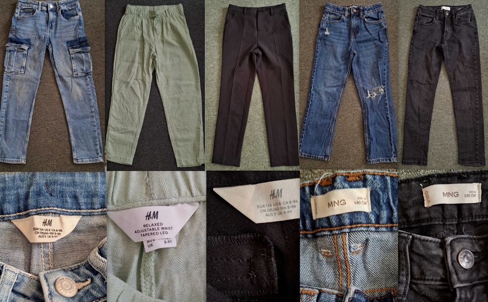 Яке, дънки, блузи 8-9 г - 120 лв