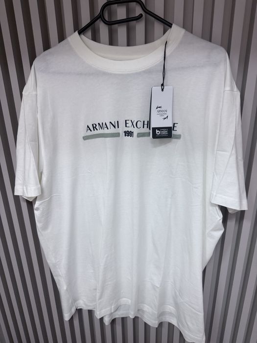 Tricou Armani exchange original XL alb