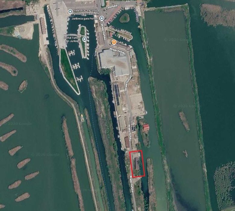 Proprietate Unica in Portul Turistic Jurilovca - Teren 1405 mp cu acces direct la Canal Navigabil + Depozit 338 mp