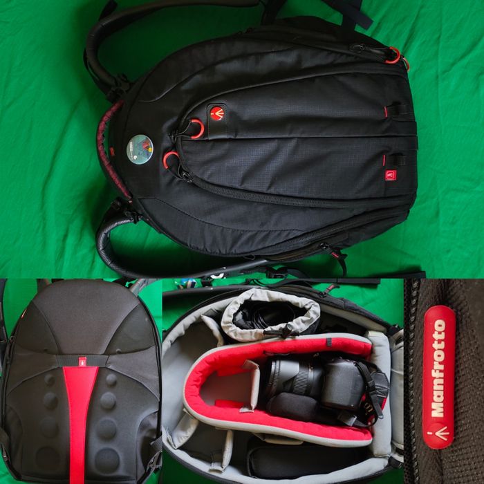 рюкзак Monfrotto, вспышки, батарейки, зарядник, синхронизатор, штатив