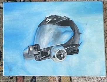 Set doua tablouri realizate manual in acrilic 20x30