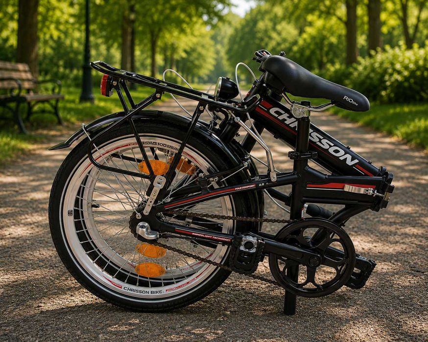 Сгъваем велосипед Chrisson Foldrider 1.0 20 Black Red Shimano