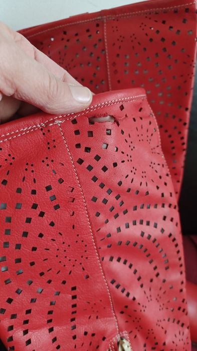 Дамски черни и червени  ботушки номер 39-40