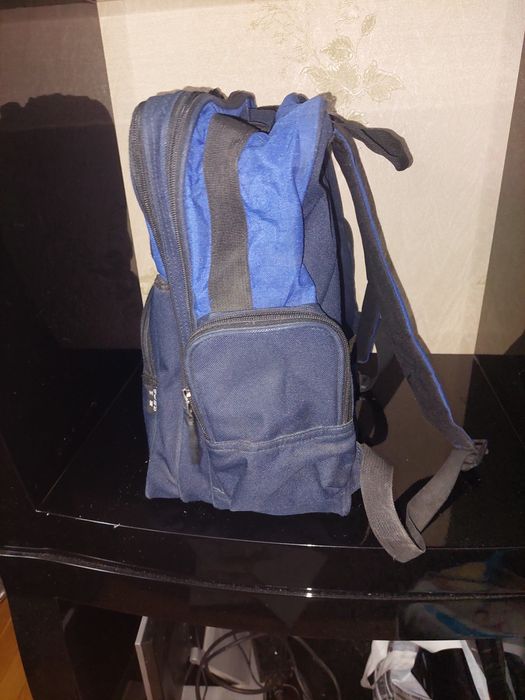 Портфель синий на молнии