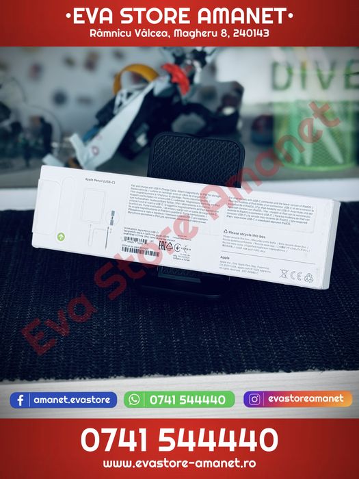 Stylus Apple Pencil USB-C Alb A3085 (2025)