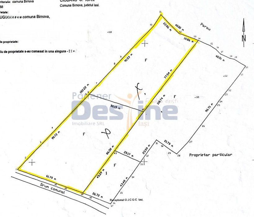 Teren intravilan 8000mp, Comuna Barnova Iasi