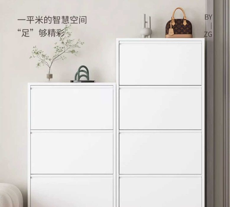 Настенный металлический обувной шкаф/Компактный обувной шкаф из стали