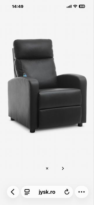 Pomana !!-Fotoliu SUPERB cu Masaj si Telecomanda,Recliner pentru Picioare -100% NOU-Nout !-Calitate&Desing LUX-Merita Banii !!