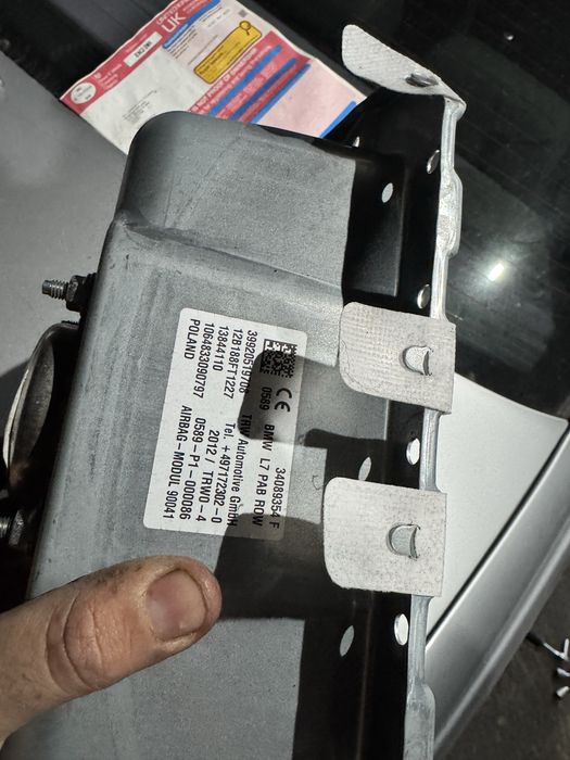 Аирбег бмв ф30 ф31 табло