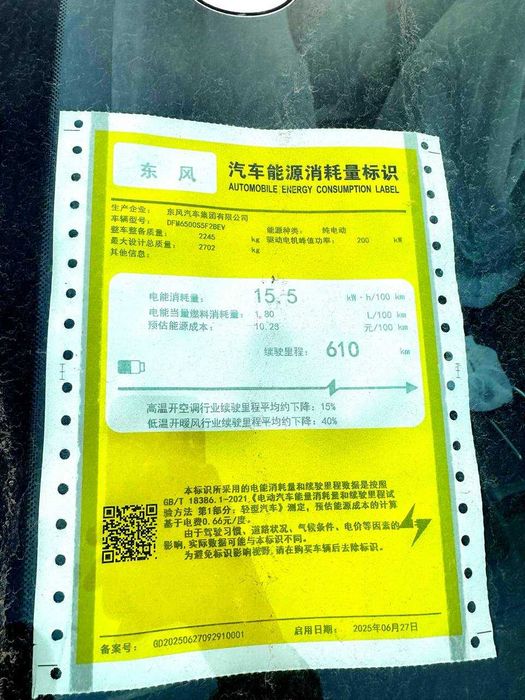 elektr dongfeng 008 610km  vikupka