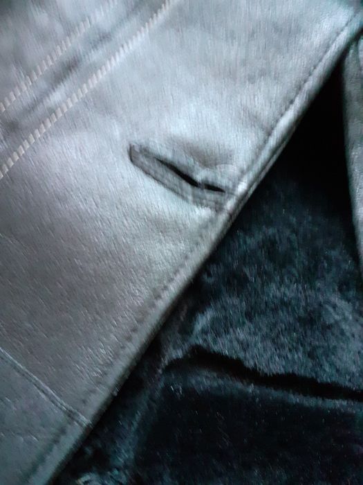 кожаное женское пальто