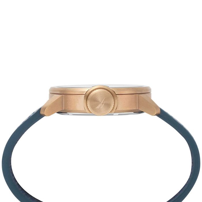 Ceas barbatesc Nautica Sydney NAPSYD004, Albastru-Bronz Piele, SIGILAT