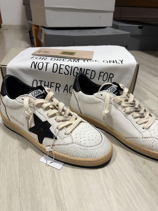 Golden Goose Ball star black white 38