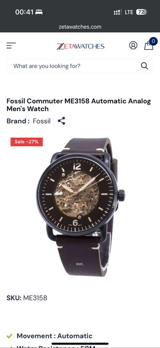 Fossil ME3158 model