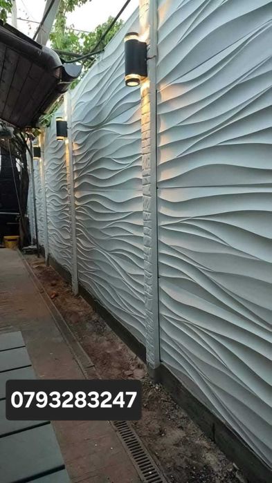 Placi Gard beton / Garduri din placi de beton