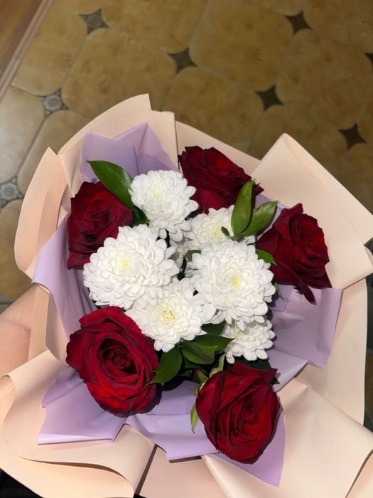 Цветы хризантемы.