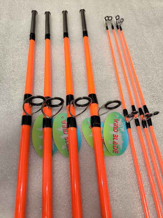 SET 4 Lansete FIBRA PLINA 3.0m WIND BLADE + 4 Mulinete FL EFB 6000