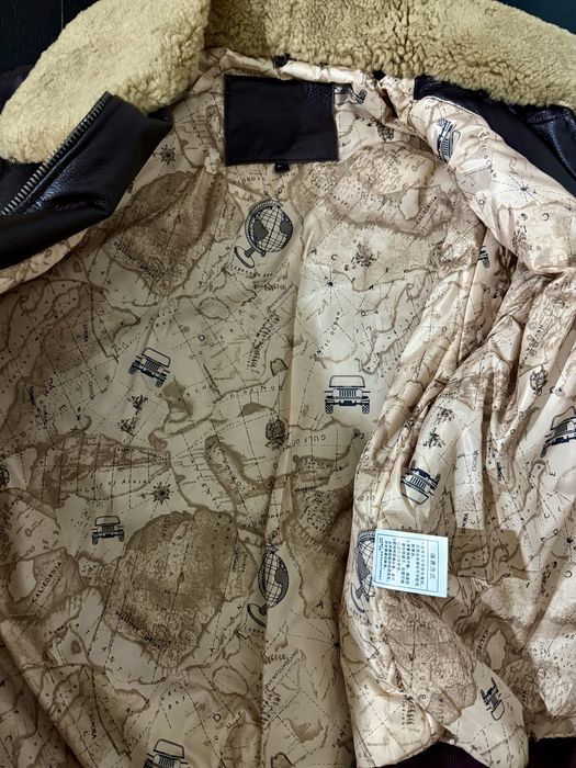 Geacă piele bărbați, stil vintage Top Gun