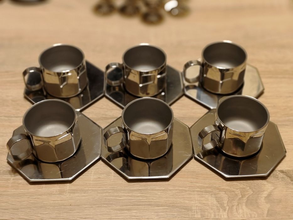 Zepter set pahare mici, cesti cafea, lingurițe, farfuriuțe