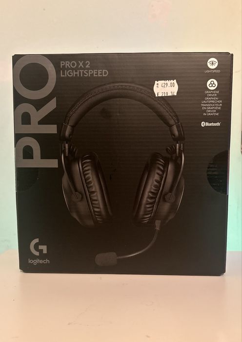 Logitech pro 2 x lightspeed геймърски слушалки висок клас