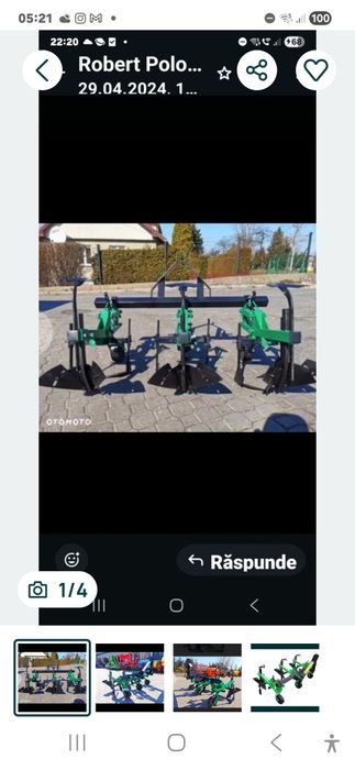 Plug cu 2 brazde trupite cormoane 22-30 CP cu reglaj