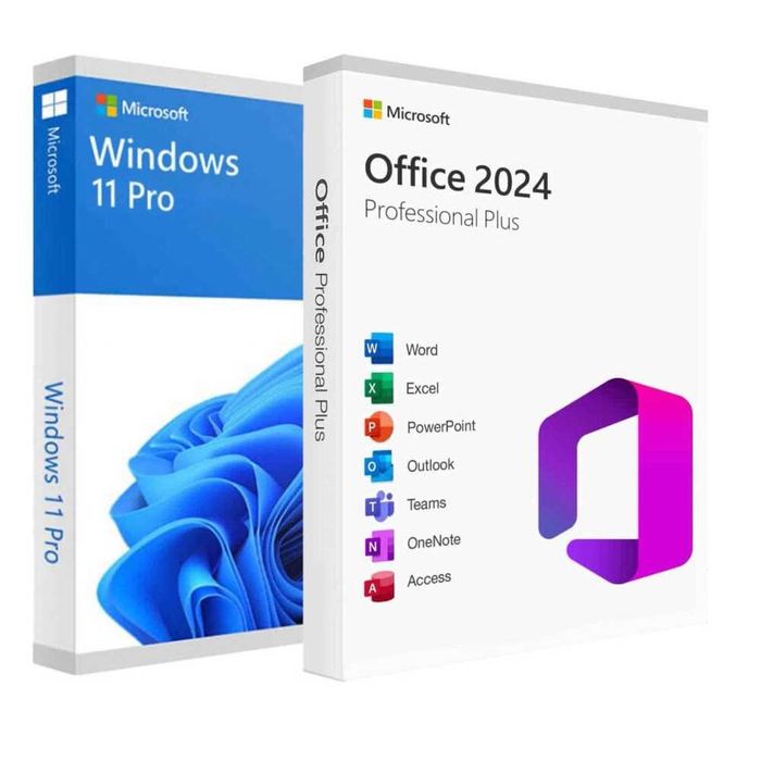 Stick bootabil Windows 11 Pro + Office 2024, licente originale retail