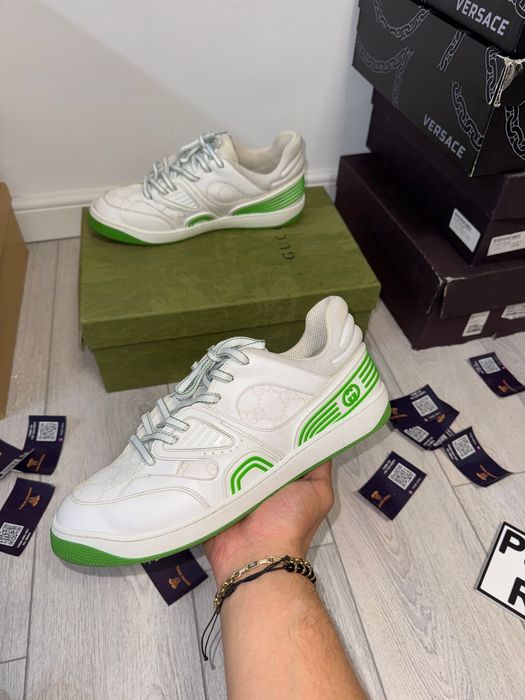 Adidasi Gucci Low White Autentici