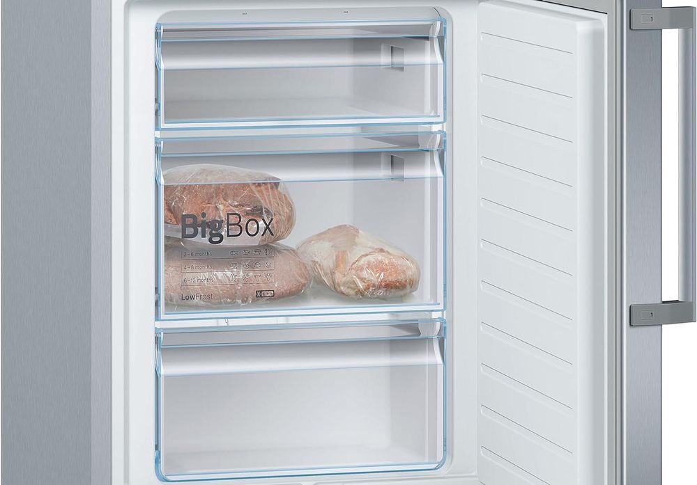 Хладилник с фризер BOSCH KGE398IBP 201 см