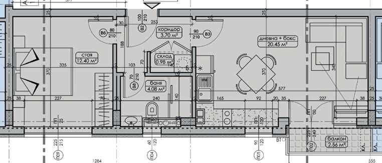 Продава се Двустаен апартамент в София, Триъгълника - 64 кв.м за 1147 €/кв.м - Снимка #2