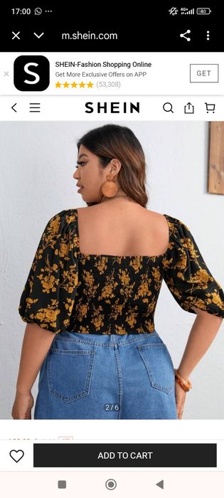 Top cu mânecă lungă și decolteu