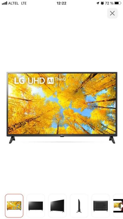 LG 43UQ75006LF 43" 4K Smart TV