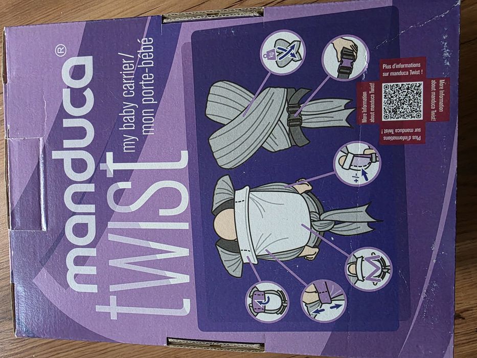 Manduca Twist Grey Mint хибридна ергономична раница за бебе