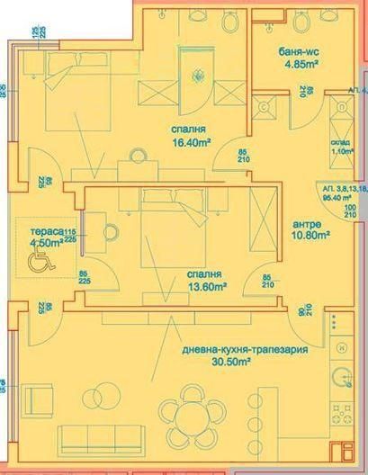 Продава се Тристаен апартамент в Бургас, Славейков - 101 кв.м за 919 €/кв.м - Снимка #2
