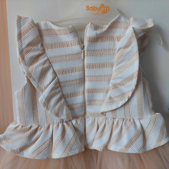 Красива рокля за бебе, 80см, 9-12 месеца