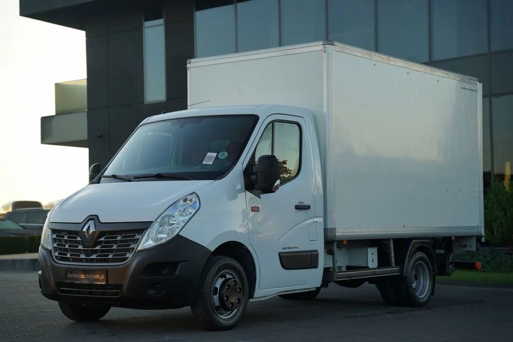 Renault RENAULT MASTER / MAXI / CAROSERIE TIP BOX - 3,8 M / ROȚI SPATE DUBLE / LIFT HIDRAULIC DHOLLANDIA / IMPORT /