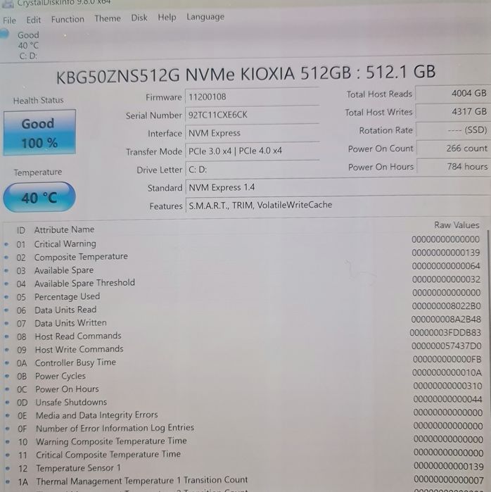 Vand Solid State Drive (SSD) laptop KiOXiA 512 Gb NVMe M.2. mini (RAR)