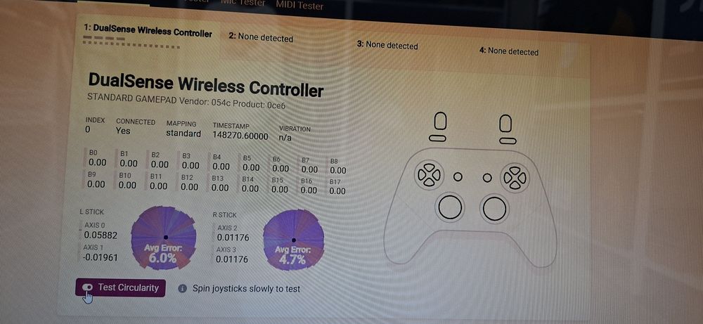 Manetă Ps5 Controller Ps5 DualSense V2 White BDM-040  CFI-ZCT1W  Joystick PlayStation 5