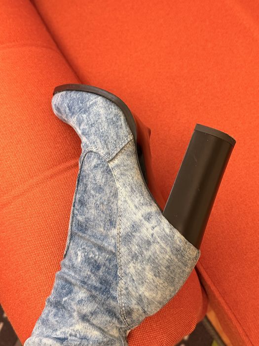 Cizme dama din denim