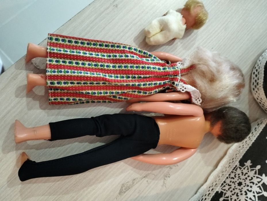 Set păpuși Barbie Family vechi