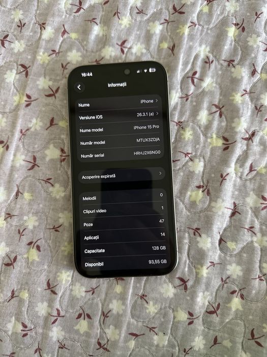 Vand iphone 15 pro