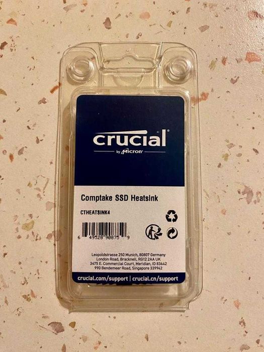Crucial Comptake M.2 2280 Heatsink | Racire Pasiva | Nou | CTHEATSINK4