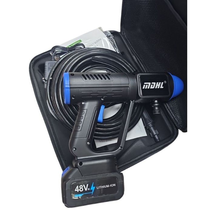 Акумулаторна водоструйка 24V – Пистолет за миене с LCD дисплей 6 режим