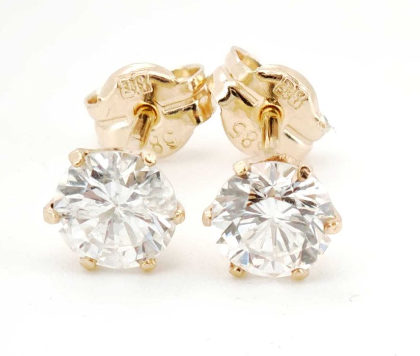 Cercei 14k cu diamante 0,68ct