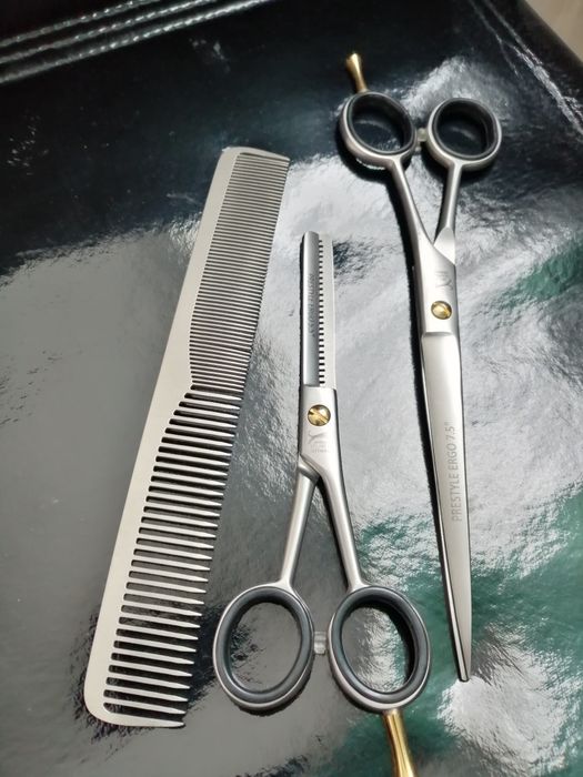 set foarfeci profesionale jaguar tuns filat pieptăn 7.5