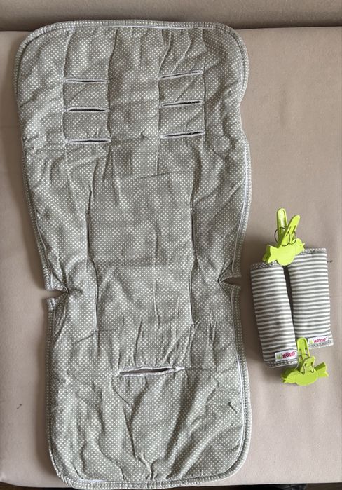 Minene облегалка за количка с протектори за колани и сенник