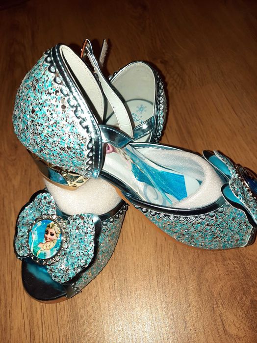 Pantofi Elsa Frozen cu toc