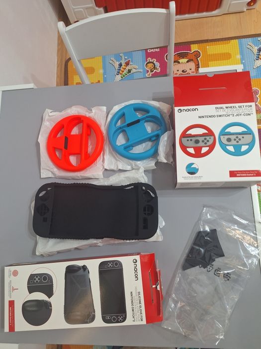 Set 2 volane Nintendo Switch 1 si 2+husa silicon Nitiendo Switch 2